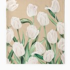 Дорожка на стол "Этель" Белые тюльпаны 40х149см, 100% хл, саржа 190 г/м2 - Фото 8
