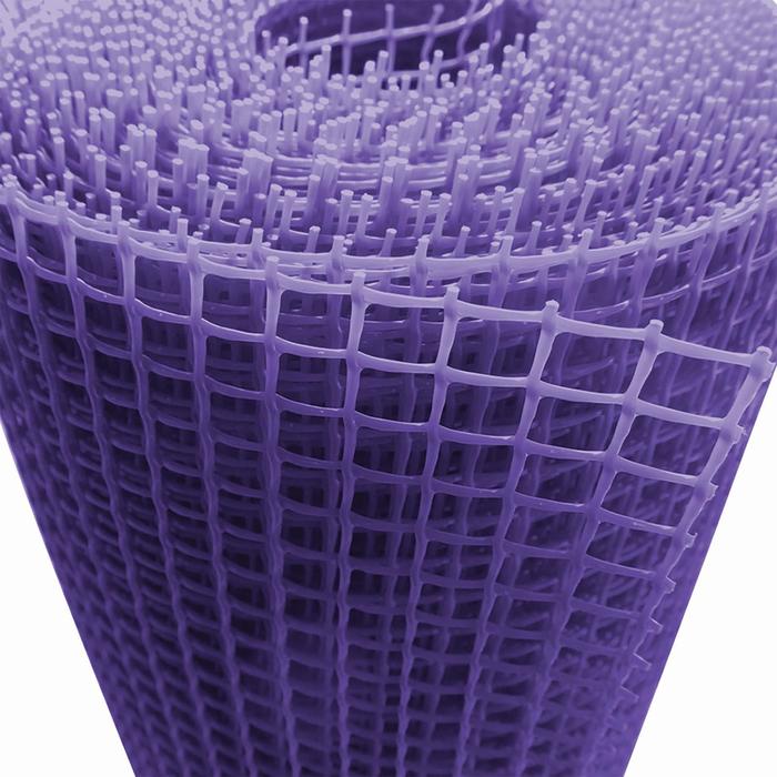Сетка для цветников, 0,5 × 5 м, ячейка 1,8 × 1,8 см, фиолетовая - фото 1902809919
