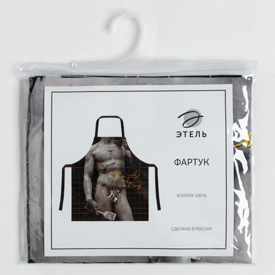 Фартук «Этель» David, 73×71 см, 100% хлопок, саржа 190 г/м²