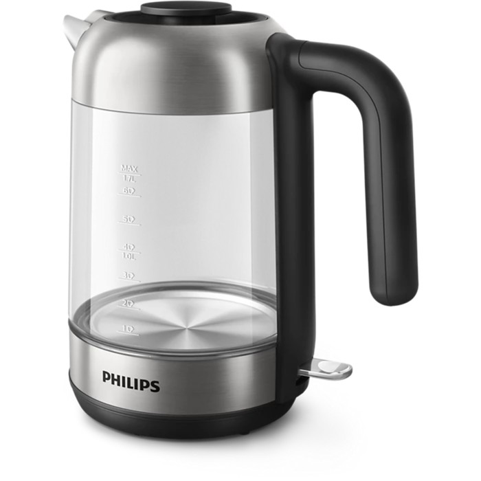 Чайник Philips HD9339/80, стекло, 1.7л, 2200 Вт, чёрный - фото 51663990