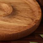 Менажница деревянная "Славянская", 20 см, с разделочной доской и соусником, массив ясеня - Фото 3