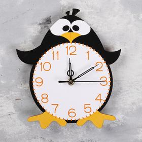 Часы настенные, серия: Детские, "Пингвин", дискретный ход