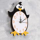 Часы настенные, серия: Детские, "Пингвин", дискретный ход - фото 8192750