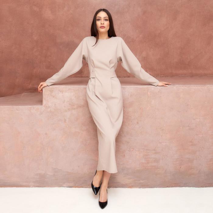 Платье женское MIST, размер 44, цвет бежевый