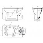 Унитаз компакт ЛЗСФ «Комфорт Стандарт», нижняя подводка, сиденье, кнопка - Фото 16