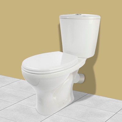 Унитаз компакт ЛЗСФ «Оптима Стандарт», нижняя подводка, сиденье, кнопка хром