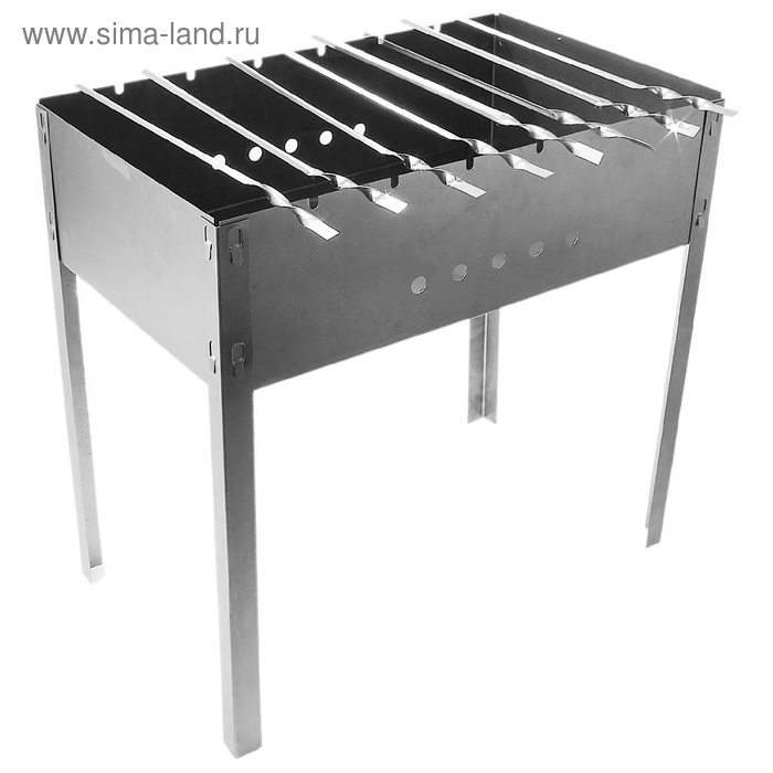 Мангал "Стандарт плюс", 8 шампуров, размер 50 х 30 х 50 см - Фото 1