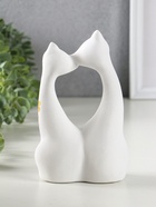 Фигурка керамика «Коты влюбленные», белые, 6×11×17 см - Фото 3
