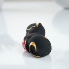 Фигура "Котик с мячом" лежа черный 4х7х4см - Фото 2