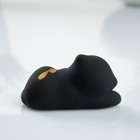 Фигура "Котик с мячом" лежа черный 4х7х4см - Фото 3