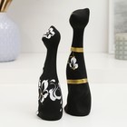 Набор фигурок керамика «Love Коты», 2 шт., чёрные, 4×5×17.5 см - Фото 3