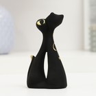 Фигура "Коты влюбленные" черные 3х6х11см - Фото 3