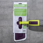 Швабра для мытья пола с распылителем Доляна, насадка из микрофибры 38×10 см, дополнительная насадка для мойки стёкол, ручка 120 см - Фото 11