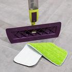 Швабра для мытья пола с распылителем Доляна, насадка из микрофибры 38×10 см, дополнительная насадка для мойки стёкол, ручка 120 см - Фото 7