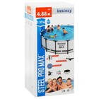 Бассейн каркасный, 488 х 122 см, фильтр-насос, лестница, тент, 5612Z Bestway - фото 47738440