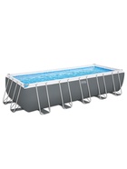 Бассейн каркасный Steel Pro MAX, 640×274×132 см, песчаный фильтр-насос, лестница, тент, прямоугольный, 5612B Bestway - Фото 9