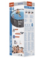 Бассейн каркасный Bestway Steel Pro Max 5614X, 366×100 см, фильтр-насос, лестница, круглый 5309856 - фото 4308181