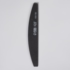 Пилка для ногтей, лодочка, 100/180 грит, 18 см, чёрная - Фото 3