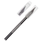 Нож канцелярский скальпель, 5 запасных лезвий, Calligrata TOP - Фото 6