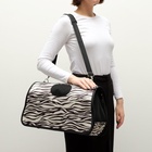 Сумка - переноска для животных «Белый тигр», размер М, 45×21×27 см - Фото 12