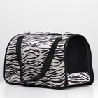 Сумка - переноска для животных «Белый тигр», размер М, 45×21×27 см - Фото 6