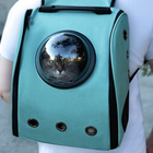 Рюкзак для переноски животных "Элеганс", с окном для обзора, 32 х 18 х 37 см, бирюзовый - фото 6377698