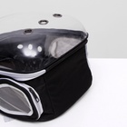 Рюкзак для переноски животных прозрачный, 31×28×42 см, чёрный - Фото 13