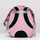 Рюкзак для переноски животных, прозрачный, 31 х 28 х 42 см, розовый - Фото 4
