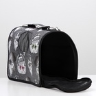 Сумка - переноска каркасная «Зимние коты», размер S, 37.5×17×22 см - Фото 8