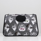 Сумка - переноска для животных «Зимние коты», размер M, 40×21×27 см - Фото 5