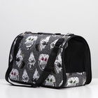 Сумка - переноска для животных «Зимние коты», размер M, 40×21×27 см - Фото 6