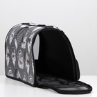 Сумка - переноска для животных «Зимние коты», размер M, 40×21×27 см - Фото 8