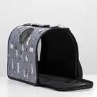 Сумка-переноска каркасная «Играющие котики», размер M, 40×21×27 см, серая - Фото 10