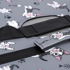 Сумка-переноска каркасная «Играющие котики», размер M, 40×21×27 см, серая - Фото 13