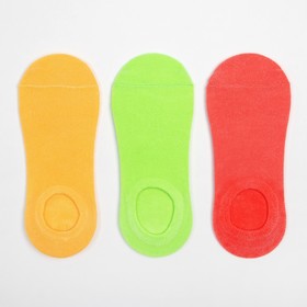 Набор женских носков укороченных (3 пары) MINAKU размер 36-39 (23-25 см)