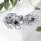 Брошь «Паучки», цвет синий в серебре - Фото 2