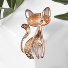 Брошь «Кошка» расписная, цветная в золоте - Фото 2