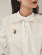 Брошь «Кошка» расписная, цветная в золоте - Фото 5