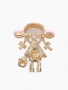 Брошь «Девочка в шляпке», цветная в золоте - Фото 3