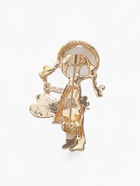 Брошь «Девочка художник», цветная в золоте - Фото 3