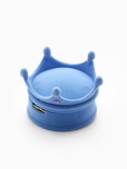 Футляр под серьги, кулон, кольцо «Корона», бархатный, 5.5×5.5×4.5 см, голубой - Фото 5