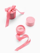 Футляр под серьги, кольцо «Сюрприз», корейский бархат, 5.8×5.3 см, светло-розовый - Фото 1