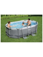Бассейн каркасный Power Steel, 305×200×84 см, фильтр-насос, диспенсер, 5614А Bestway - Фото 8