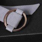 Браслет кожа «Помпеи» захват, цвет серый в золоте, 24 см - Фото 3