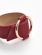 Браслет кожа «Помпеи» захват, цвет бордовый в золоте, 24 см - Фото 2