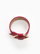 Браслет кожа «Помпеи» захват, цвет бордовый в золоте, 24 см - Фото 3