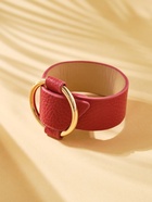 Браслет кожа «Помпеи» захват, цвет бордовый в золоте, 24 см - Фото 6