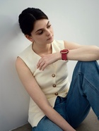 Браслет кожа «Помпеи» захват, цвет бордовый в золоте, 24 см - Фото 8