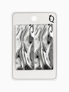 Серьги металл «Атмосфера» прямоугольник, цвет серебро - Фото 4