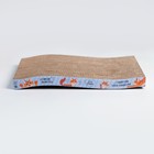 Когтеточка из картона с кошачьей мятой «Когтеточка-антистресс», волна, 45 х 24 см - фото 6377937